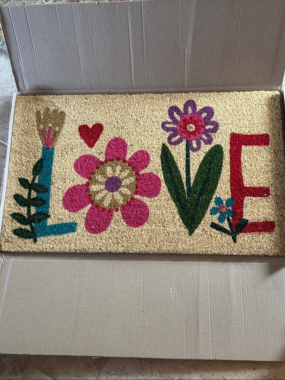NATURAL LIFE LOVE Doormat